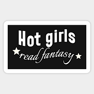 Hot Girls Read Fantasy Books Sticker